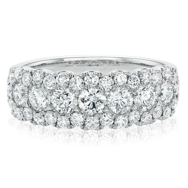 18ct White Gold Round Brilliant Cut with 1 1/2 CARAT tw of Diamonds Ring