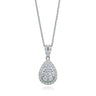 18ct White Gold Round Brilliant Cut with 1/2 CARAT tw of Diamond Pendant