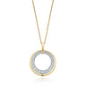 18ct Yellow Gold Round Brilliant Cut with 1/2 CARAT tw of Diamonds Pendant