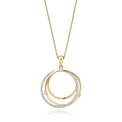 9ct Yellow Gold Round Brilliant Cut with 0.20 CARAT tw of Diamonds Pendant