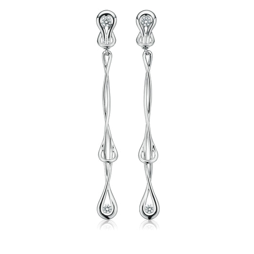 Forevermark 18ct White Gold Round Cut with 0.36 CARAT tw of Diamonds Earrings