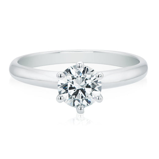 Promise 18ct White Gold Round Brilliant Cut with 0.70 Carat of Diamonds Ring