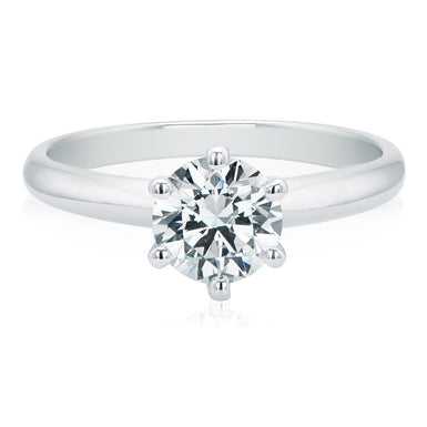 Promise 18ct White Gold Round Brilliant Cut with 1 CARAT of Diamonds Ring