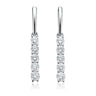18ct White Gold Round Brilliant Cut with 1/2 CARAT tw of Diamonds Earrings