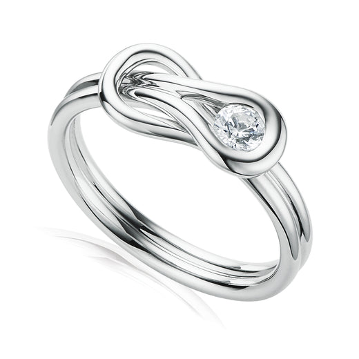 Forevermark 18ct White Gold Round Cut with 0.18 CARAT of Diamonds Ring