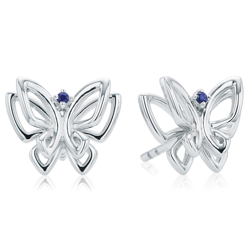 Vera Wang Love Sterling Silver Butterfly Earrings – Mazzucchelli's
