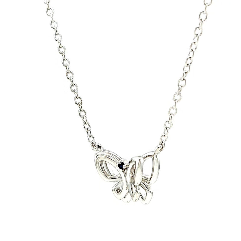 Vera Wang Love Sterling Silver Butterfly Necklace – Mazzucchelli's