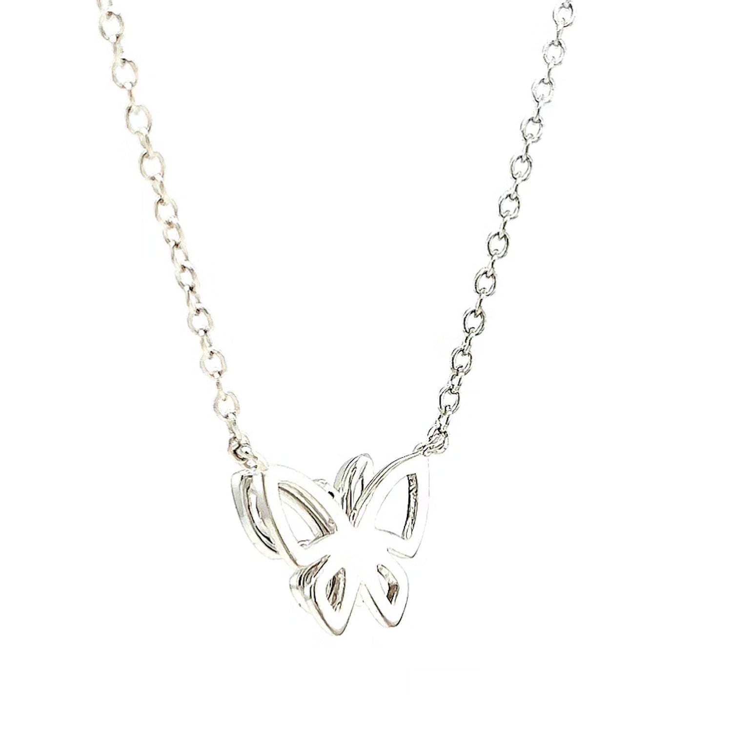 Vera Wang Love Sterling Silver Butterfly Necklace – Mazzucchelli's