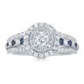 Vera Wang Love 18ct White Gold Round Brilliant Cut with 0.80 CARAT tw of Diamonds Ring
