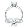 Promise 18ct White Gold Round Brilliant Cut with 1.25 CARAT tw Certified Diamonds Ring