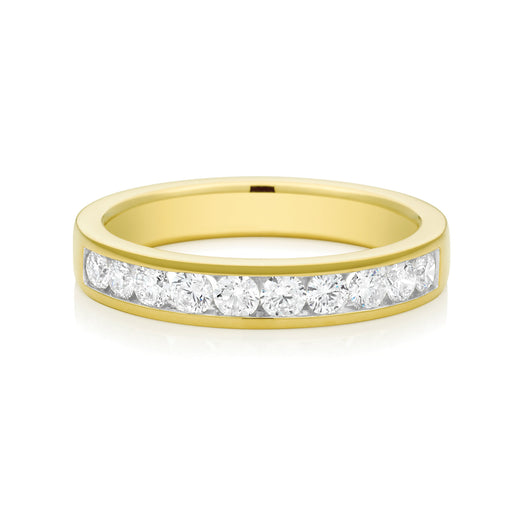 18ct Yellow Gold Round Brilliant Cut with 1/2 CARAT tw of Diamonds Ring