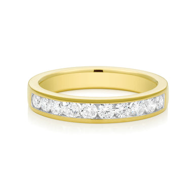 18ct Yellow Gold Round Brilliant Cut with 1/2 CARAT tw of Diamonds Ring
