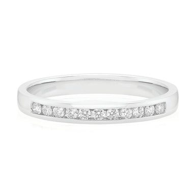 18ct White Gold Round Brilliant Cut 0.15 ctw Ring
