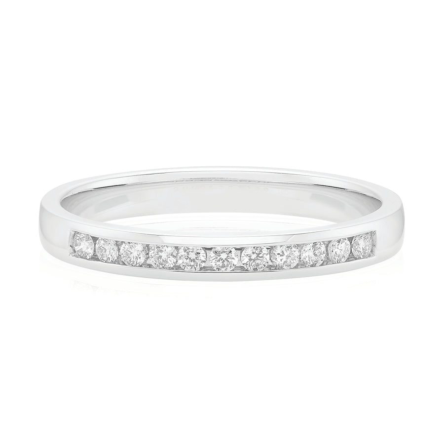 18ct White Gold Round Brilliant Cut 0.15 ctw Ring