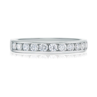 18ct White Gold Round Brilliant Cut with 1/2 CARAT tw of Diamonds Ring