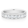 18ct White Gold Round Brilliant Cut with 1 CARAT tw of Diamonds Ring
