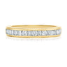 18ct Yellow Gold Round Brillant & Baguette Cut with 1/2 CARAT tw of Diamonds Ring