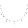 9ct White Gold Round Brilliant Cut with 1/4 CARAT tw of Diamonds Necklace