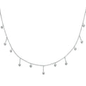 9ct White Gold Round Brilliant Cut with 1/4 CARAT tw of Diamonds Necklace
