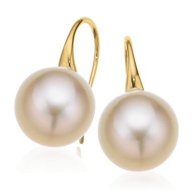 Perla By Autore 18ct Yellow Gold 10mm South Sea Pearl Earrings