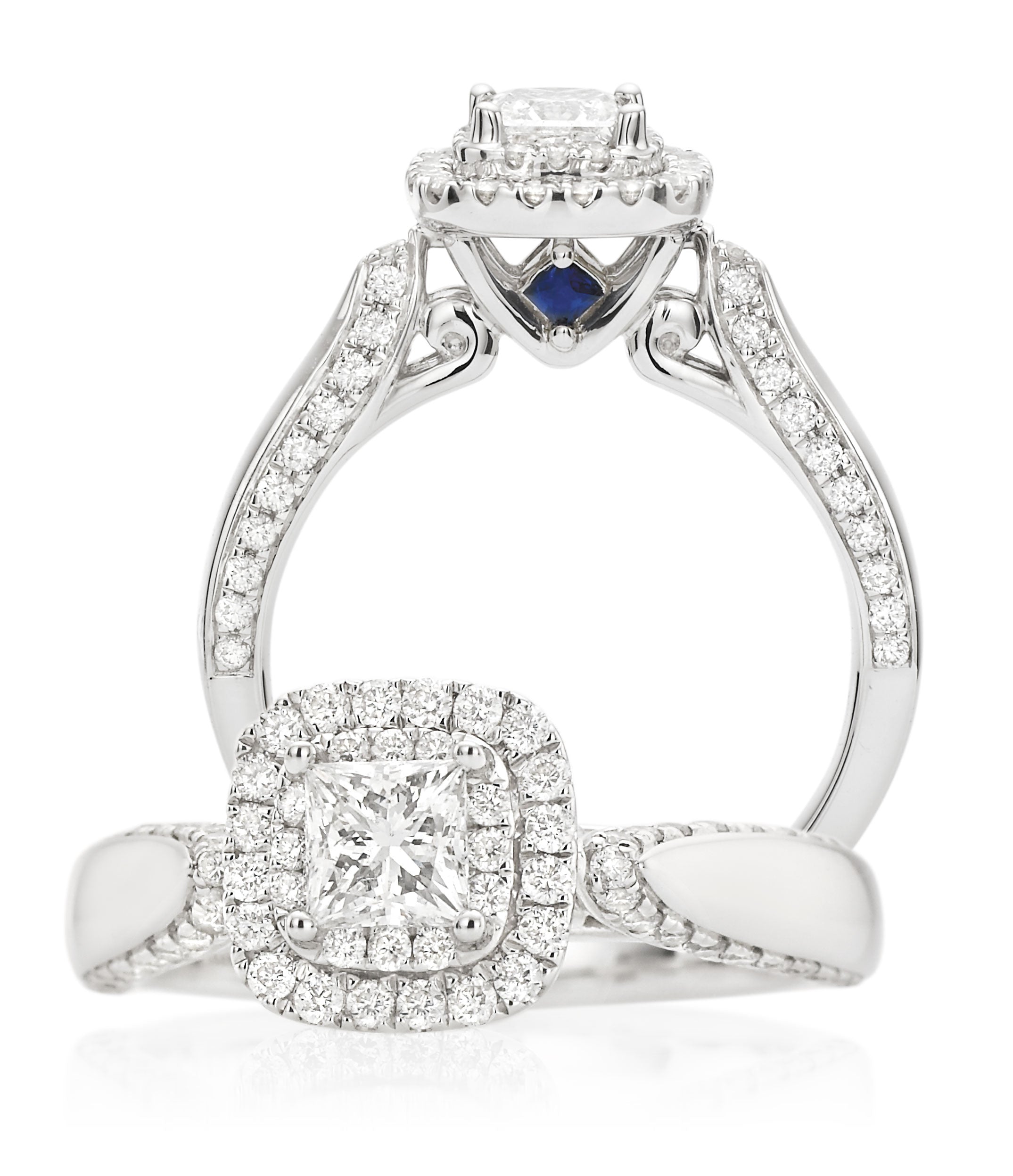 Vera wang love princess online diamond engagement ring