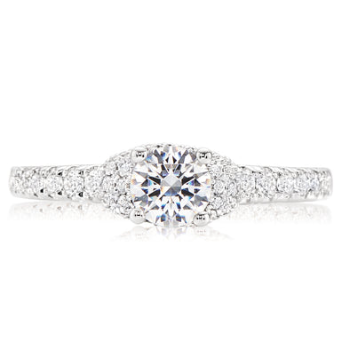 Vera Wang Love 18ct White Gold Round Brilliant Cut with 1 Carat tw of Diamonds Ring