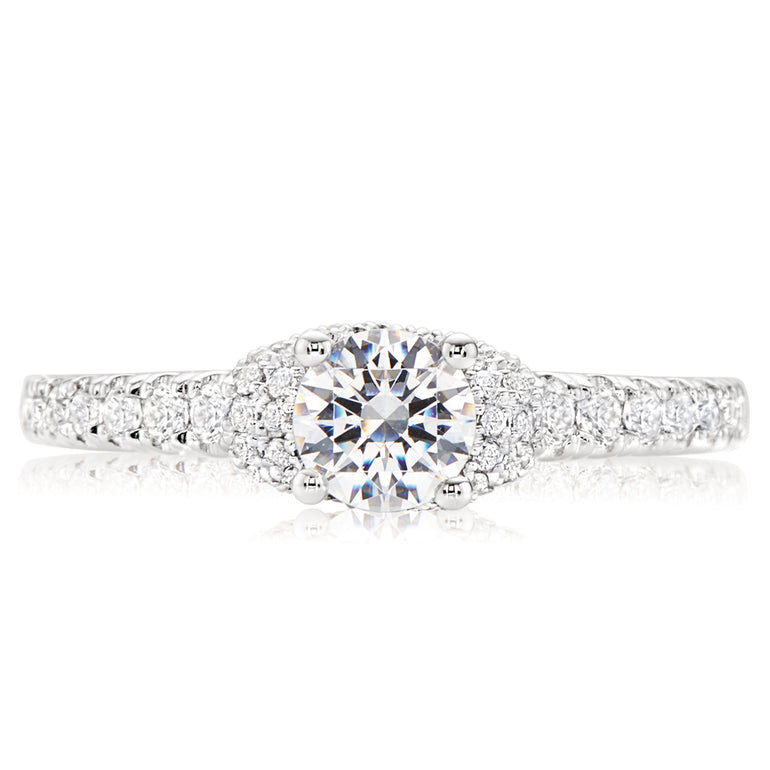 Vera Wang Love 18ct White Gold Round Brilliant Cut with 1 Carat tw of Diamonds Ring