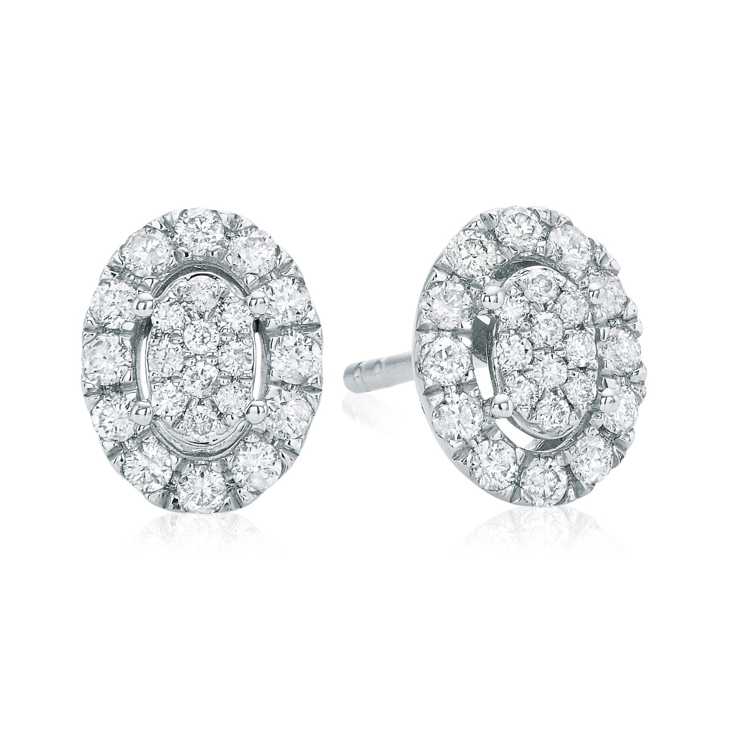 Buy Elegant Round Earrings Crafted With Diamonds Online | ORRA