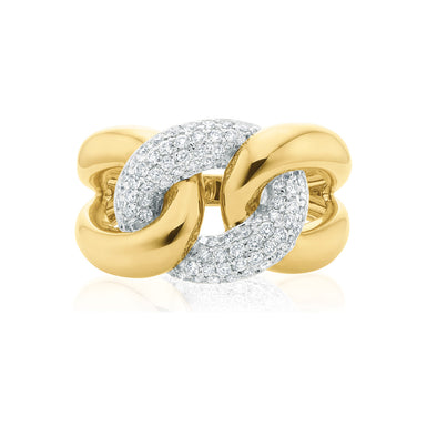 9ct Yellow Gold Round Brilliant Cut with 1/2 CARAT tw of Diamonds Ring