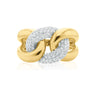 9ct Yellow Gold Round Brilliant Cut with 1/2 CARAT tw of Diamonds Ring
