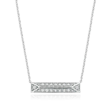 9ct White Gold with 0.30 CARAT tw of Diamond Pendant