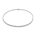 Chandelier 9ct White Gold Round Brilliant Cut 2.00 ctw Diamonds Tennis Necklace