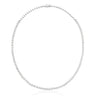 Heirloom 18ct White Gold Round Brilliant Cut 6 3/4 CARAT tw of Diamonds Necklace