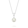 Perla By Autore 18ct White Gold 9mm South Sea Pearl Pendant