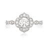 Halo 18ct White Gold Oval & Round Brilliant Cut 3/4 CARAT tw of Diamonds Ring