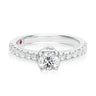 Royale Platinum Round Brilliant Cut 1 Carat tw of Diamonds Ring