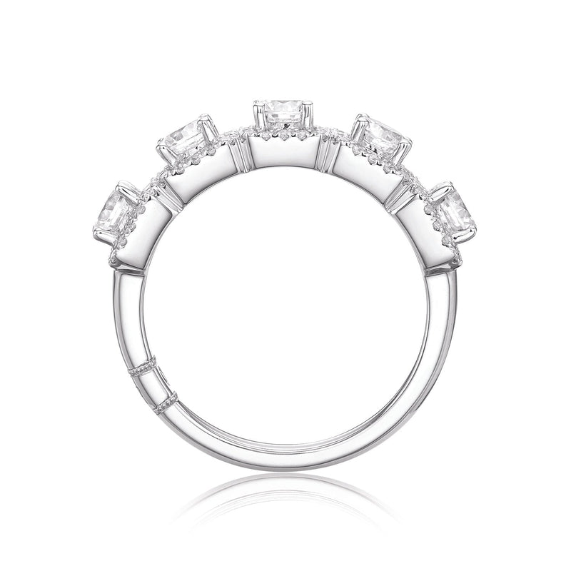 Royale Platinum Round Brilliant Cut 1.25 CARAT tw of Diamonds Ring