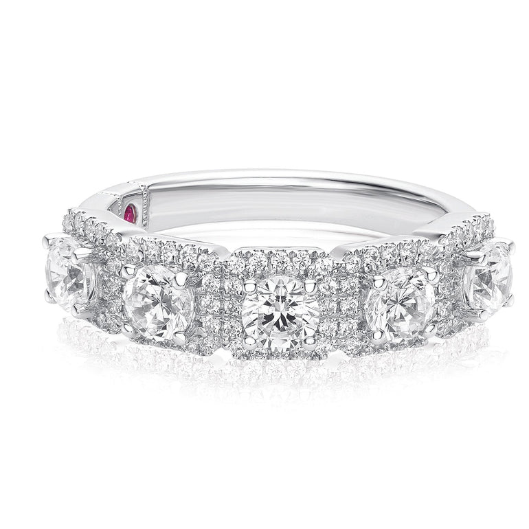 Royale Platinum Round Brilliant Cut 1.25 CARAT tw of Diamonds Ring