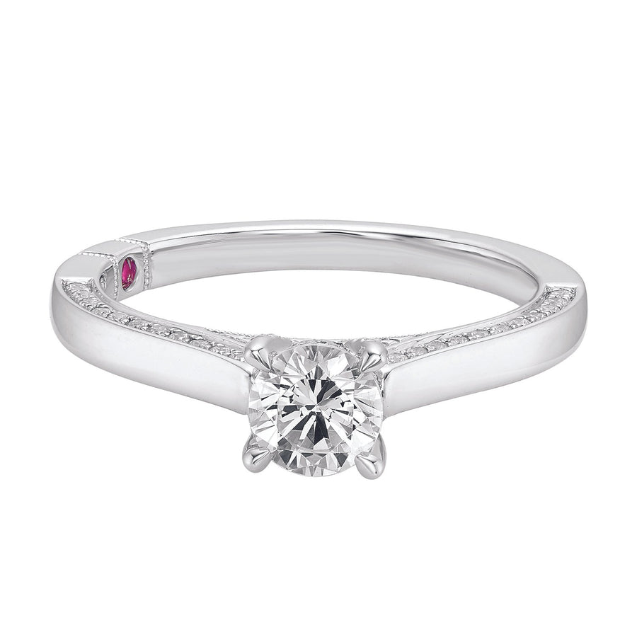 Royale Platinum Round Brilliant Cut 3/4 CARAT tw of Diamonds Ring