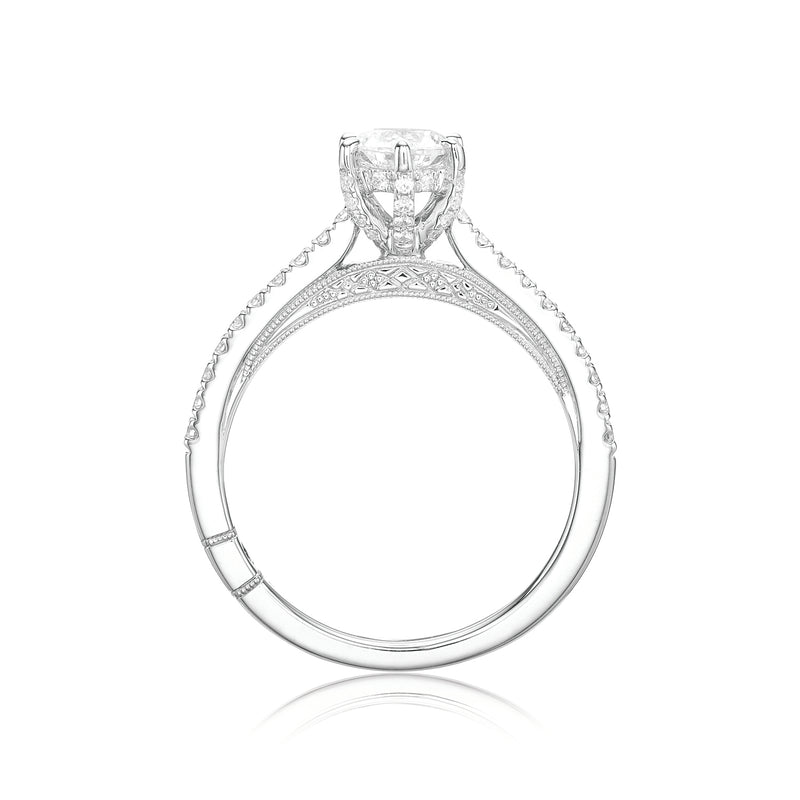 Royale Platinum Round Brilliant Cut 3/4 CARAT tw of Diamonds Ring