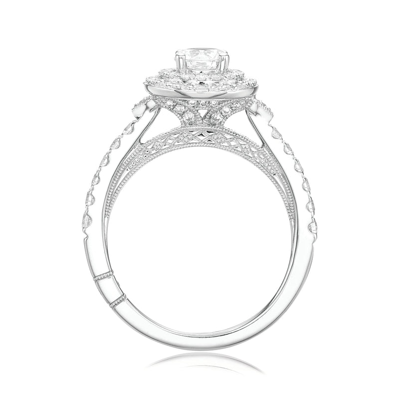 Royale Platinum Round Brilliant Cut 1 CARAT tw of Diamonds Ring