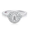 Royale Platinum Round Brilliant Cut 1 CARAT tw of Diamonds Ring