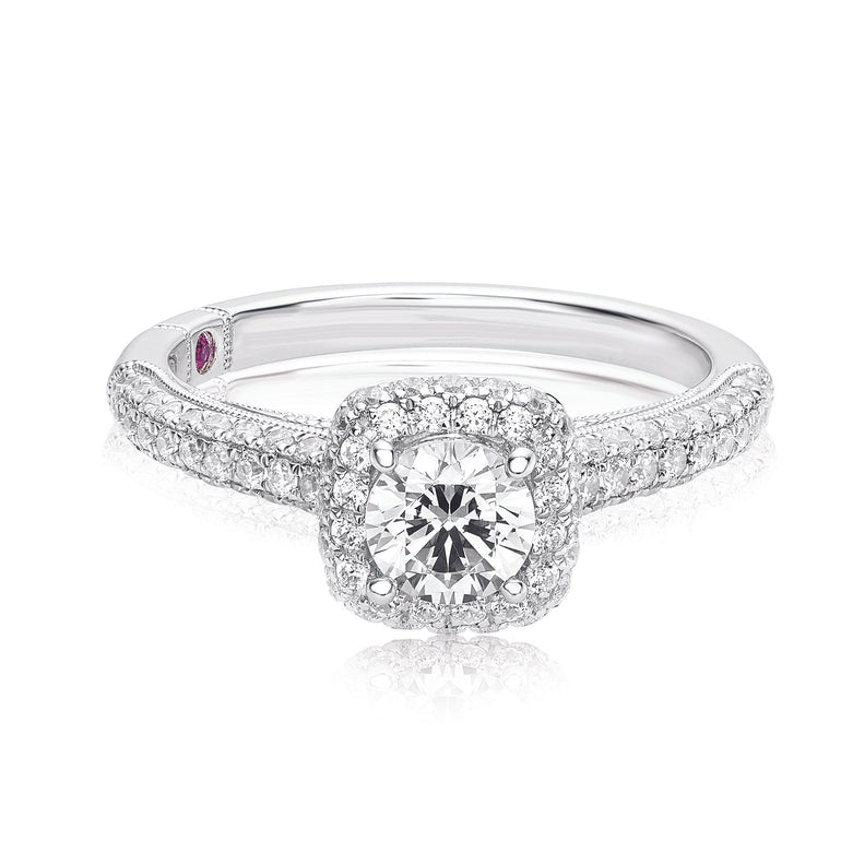Royale Platinum Round Brilliant Cut 1 CARAT tw of Diamonds Ring