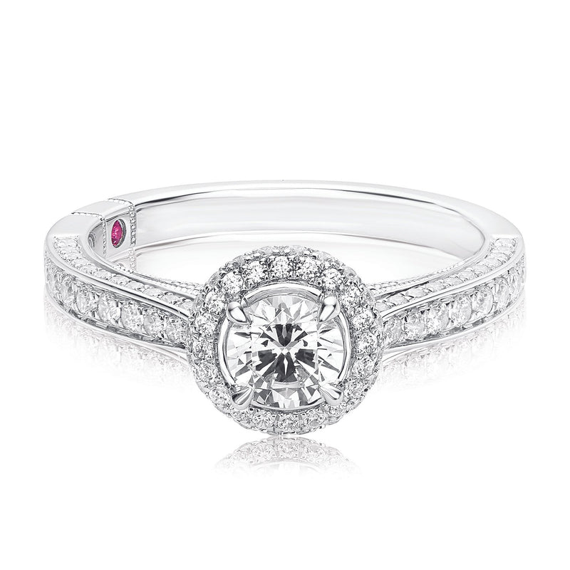Royale Platinum Round Brilliant Cut 1 CARAT tw of Diamonds Ring