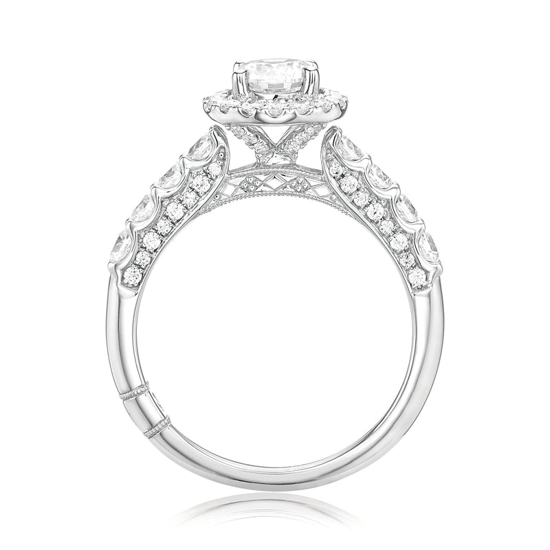 Royale Platinum Round Brilliant Cut 1 1/2 CARAT tw of Diamonds Ring