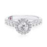 Royale Platinum Round Brilliant Cut 1 1/2 CARAT tw of Diamonds Ring
