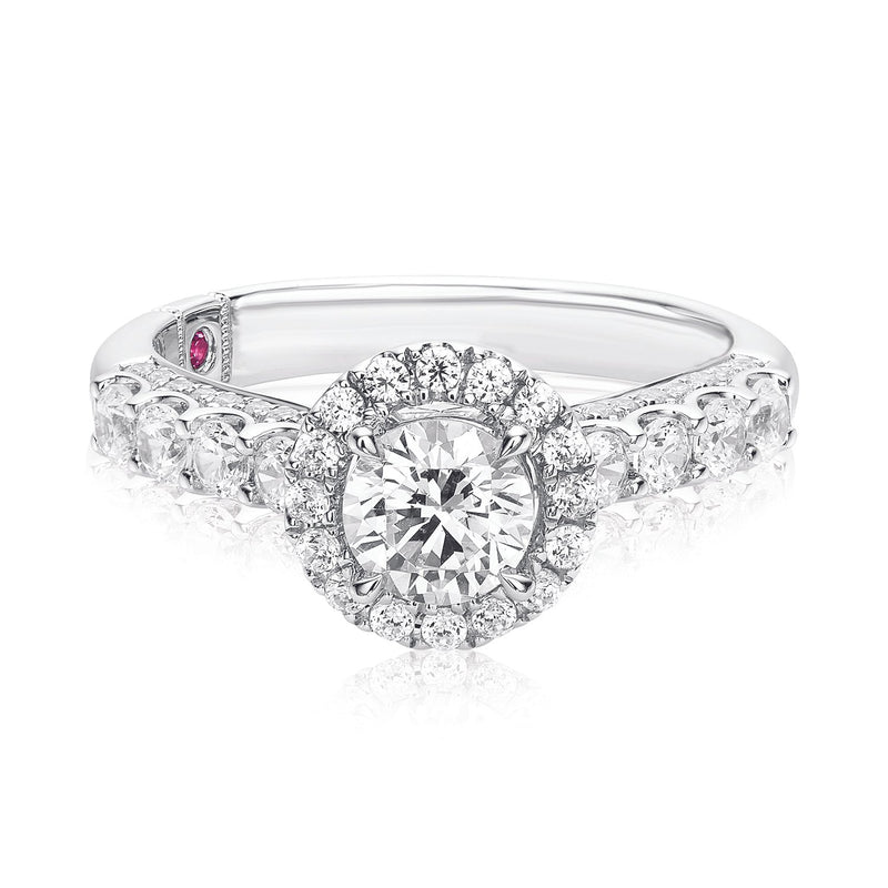 Royale Platinum Round Brilliant Cut 1 1/2 CARAT tw of Diamonds Ring