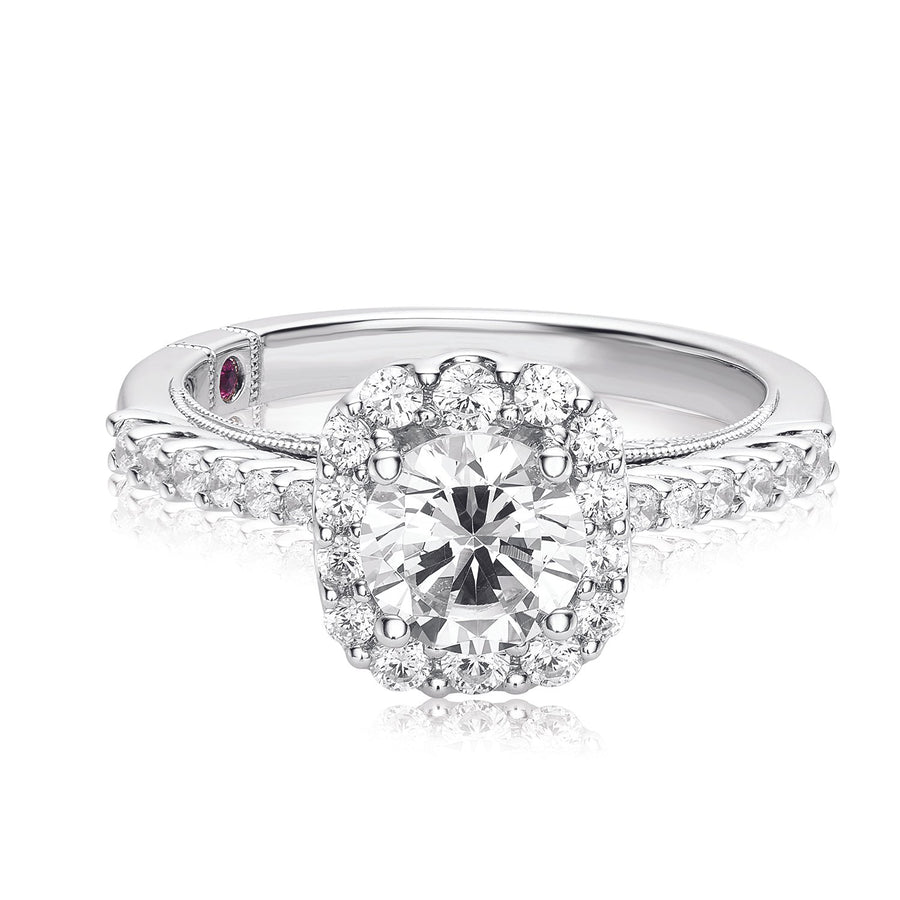 Royale Platinum Round Brilliant Cut 1 1/2 CARAT tw of Diamonds Ring
