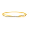 9ct Yellow Gold Round Brilliant Cut 1/2 CARAT tw of Diamonds Bangle