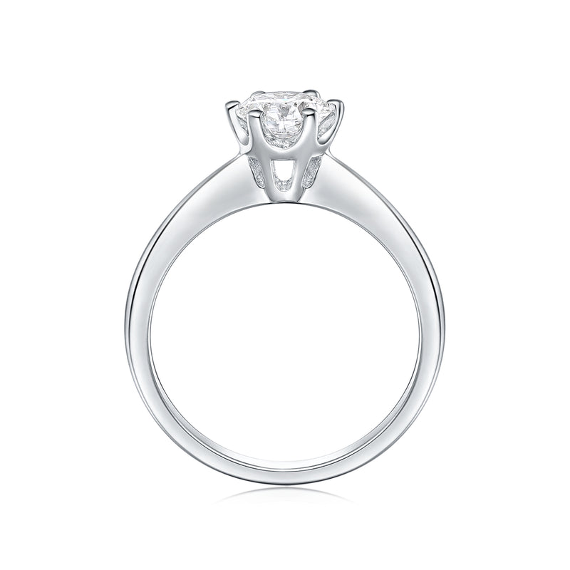 Promise 18ct White Gold Round Brilliant Cut 0.70 carat GIA Certified Diamond Ring